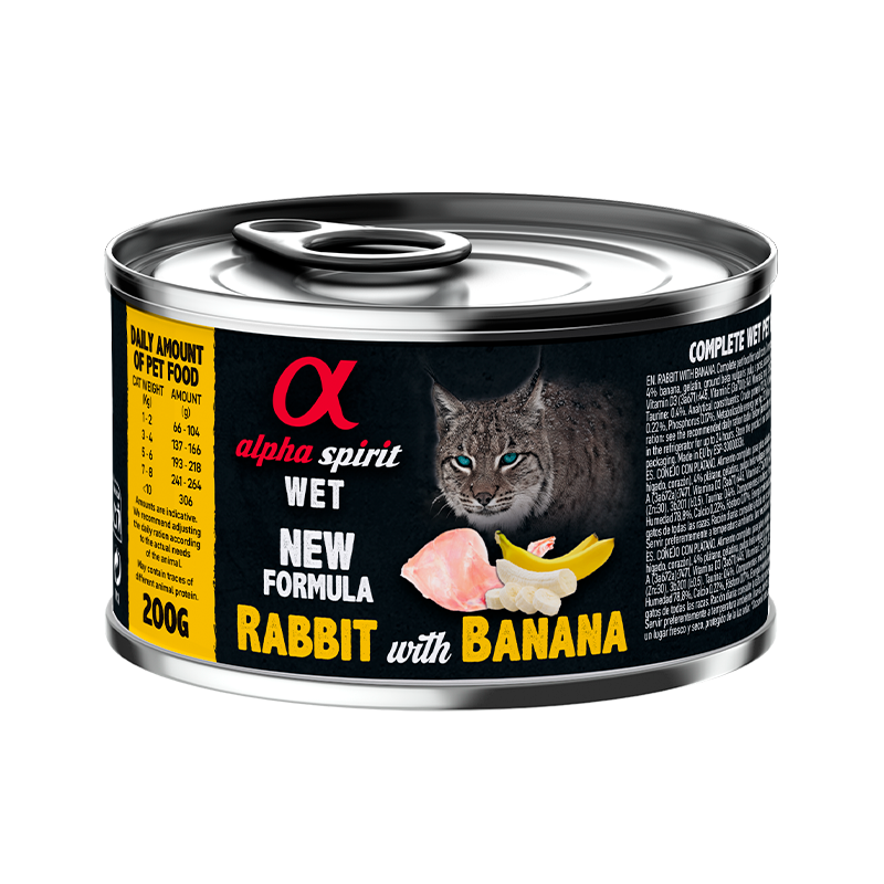 Wet Rabbit with Banana 200g Cat Food