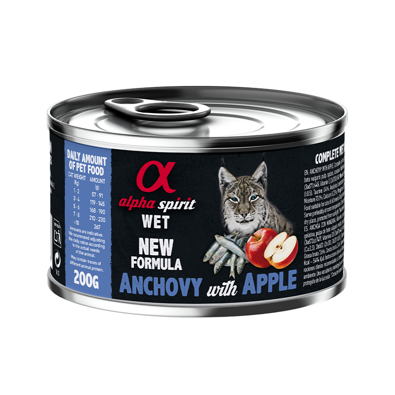 Wet Anchovy with Red Apple 200g Cat Food