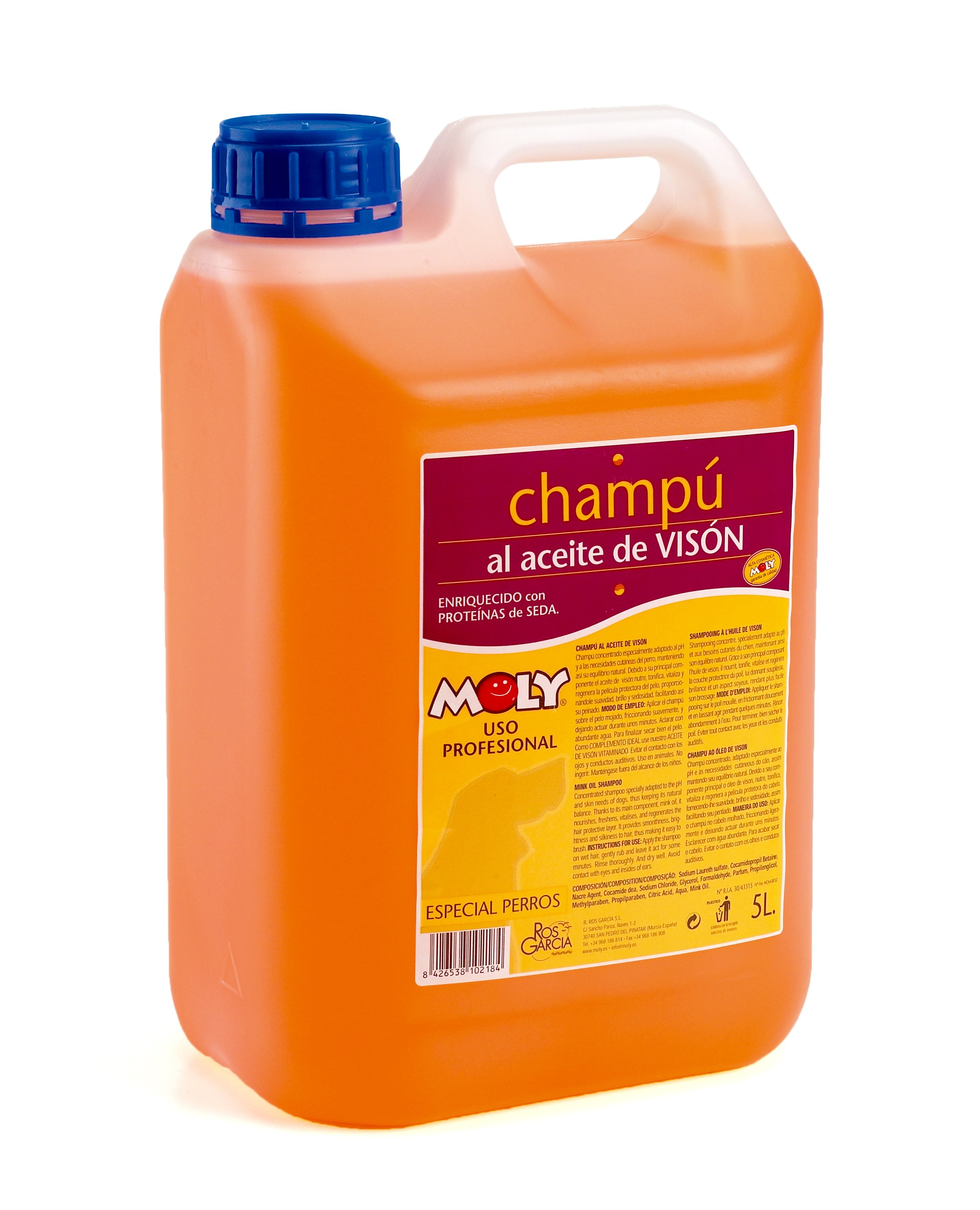 YORKSHIRE MINK OIL SHAMPOO 5 LITERS