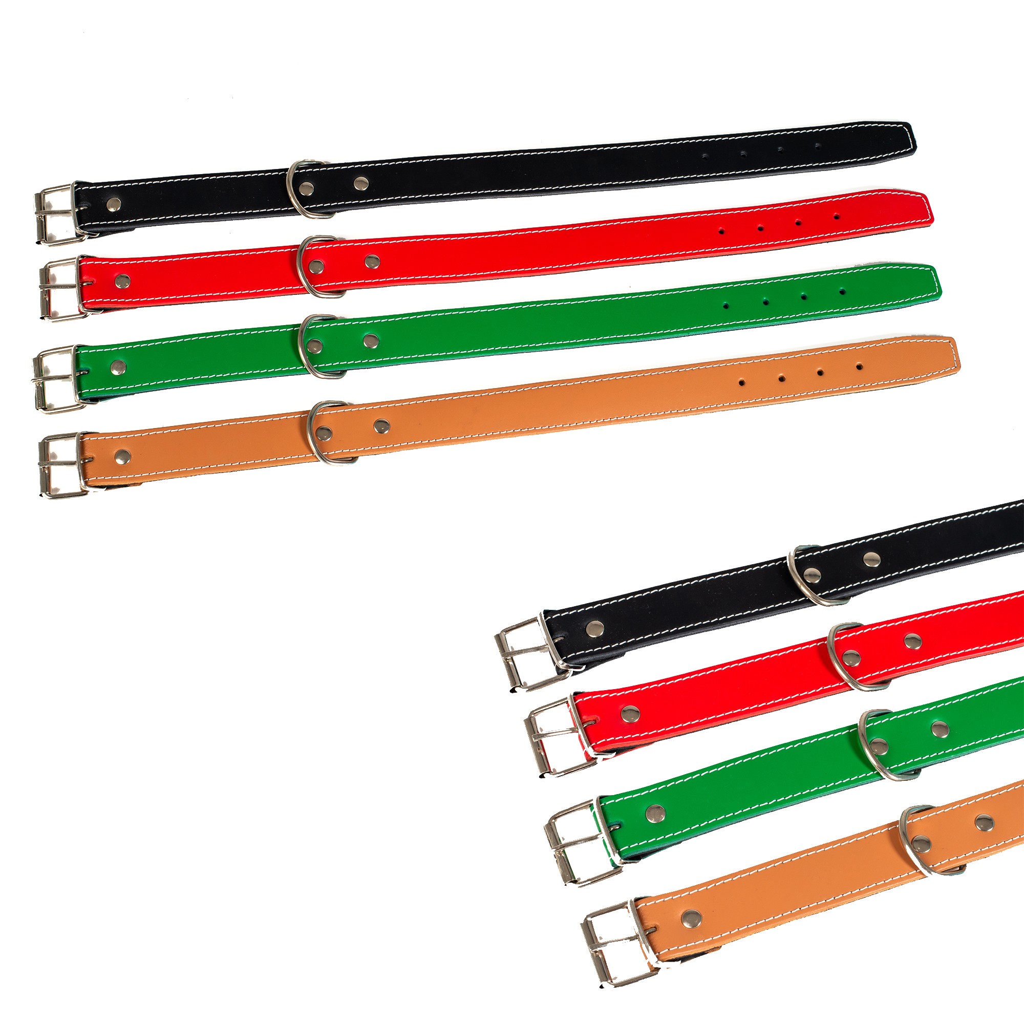 COLLAR CUERO DOBLE 65 X 4 cm