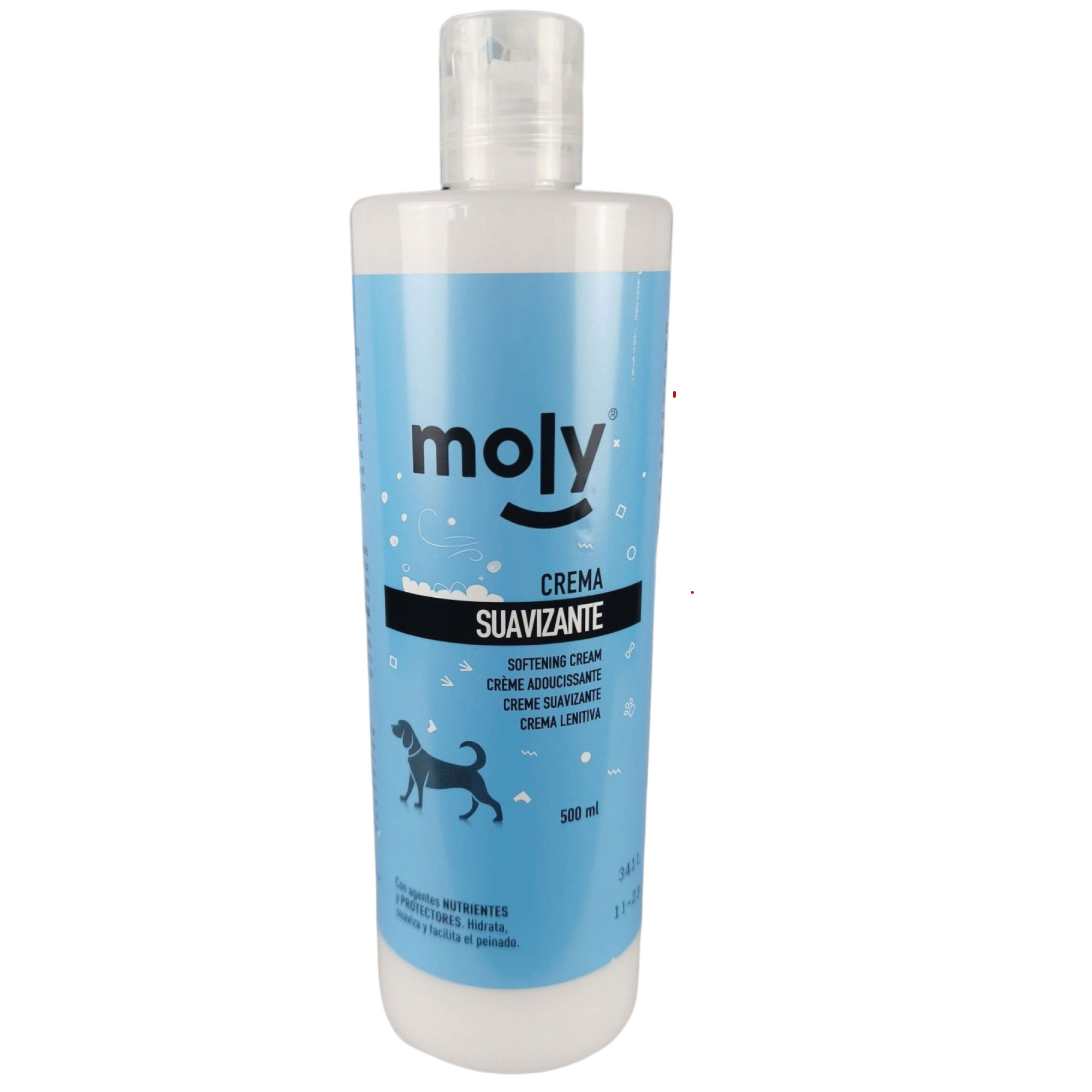 CREMA SUAVIZANTE 500 ML MOLY | ACONDICIONADOR PROFESIONAL PARA PELO SUAVE, BRILLANTE Y SIN NUDOS