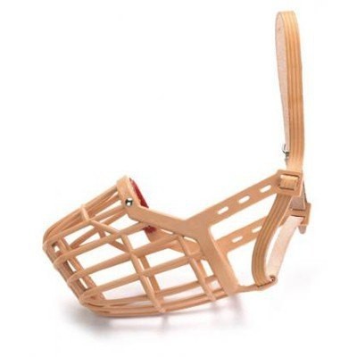 LEATHER AND PLASTIC BASKET MUZZLE NUM 2