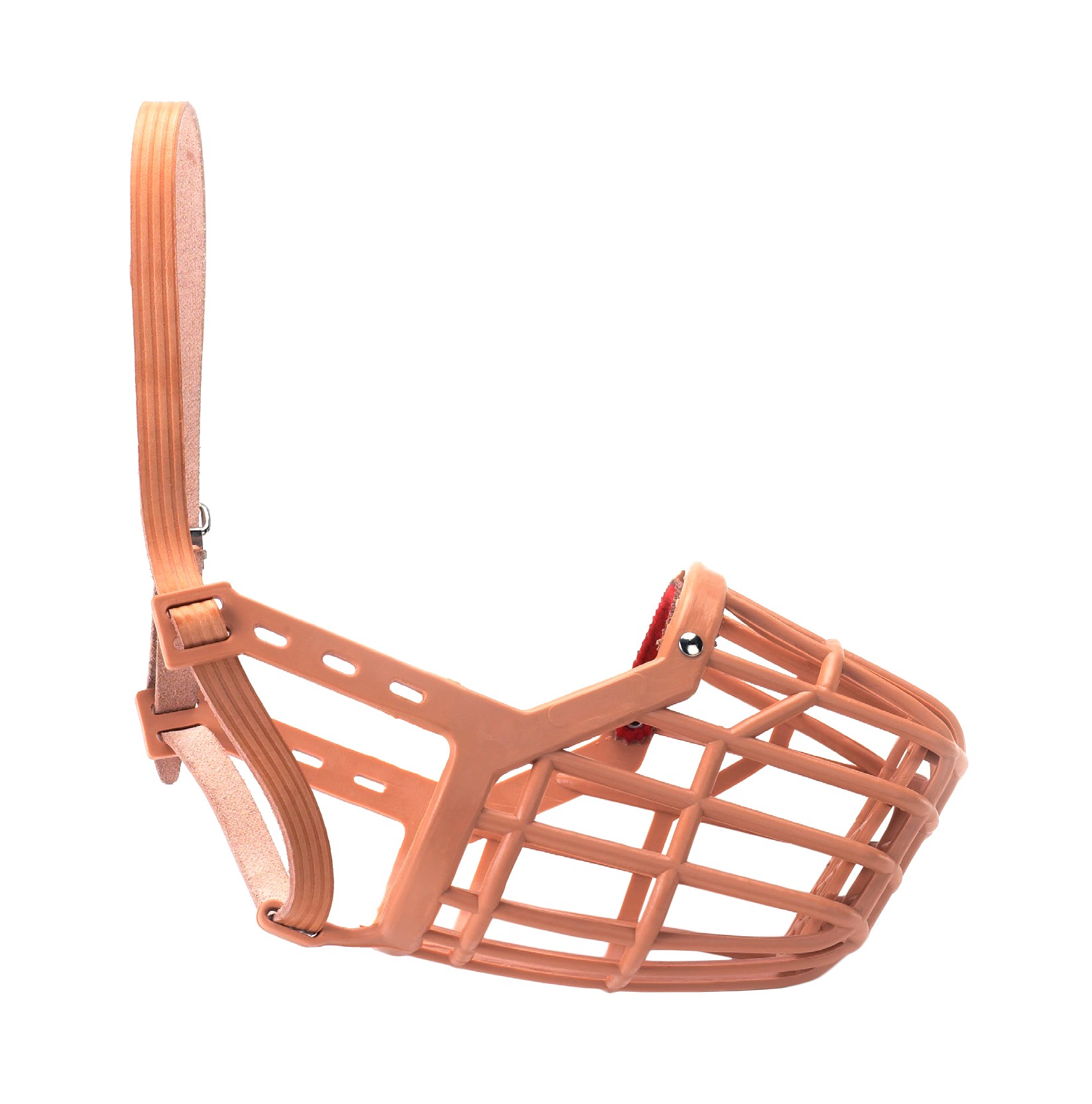 LEATHER AND PLASTIC BASKET MUZZLE N7