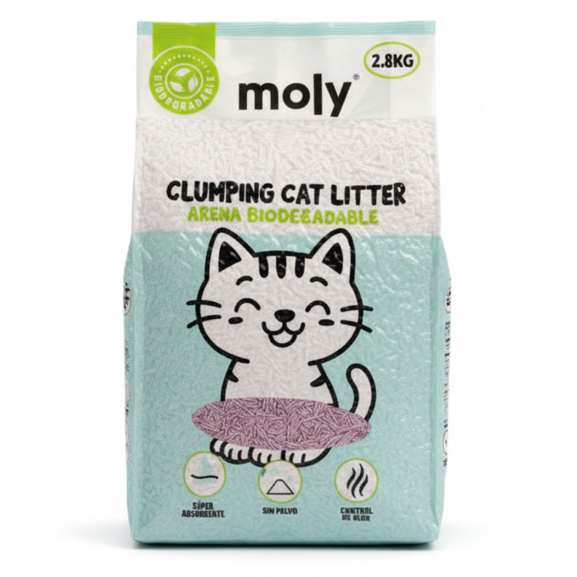 TOFU CAT LITTER GREEN TEA SCENT 2.5 KG 7 LITERS