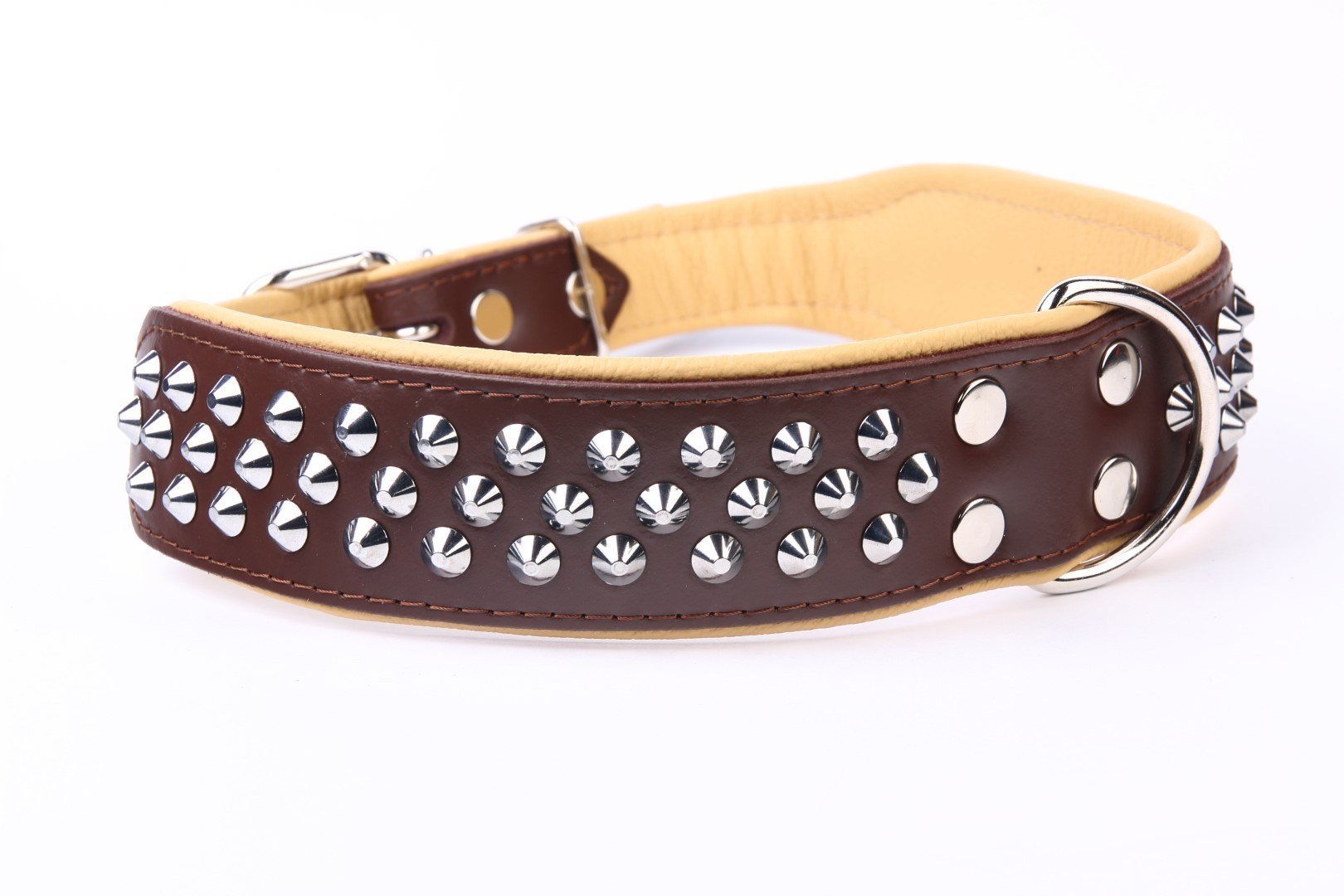 LEATHER NECKLACE LUXURY NAIL 75 CM