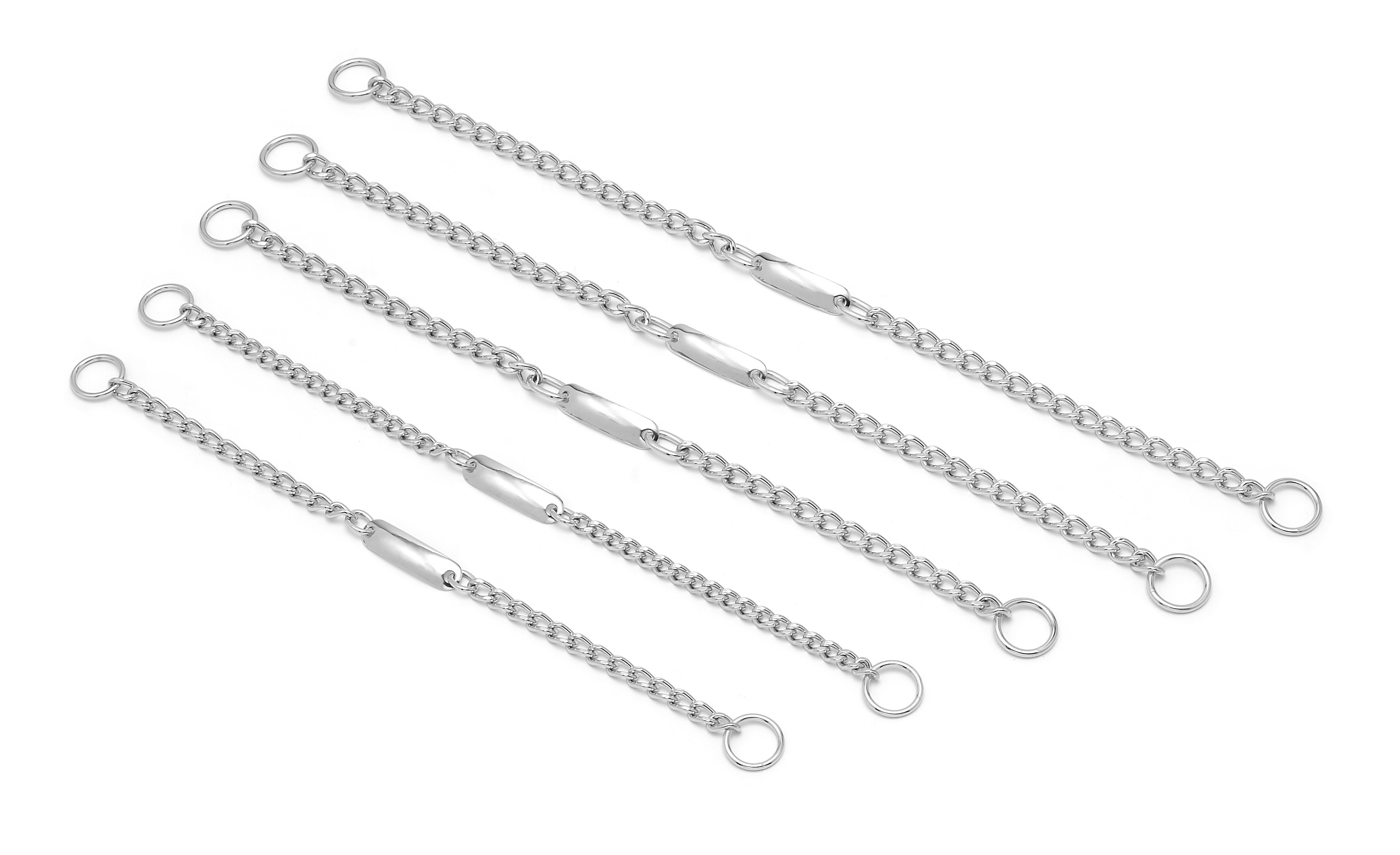 chain necklace w/plate 50cm X 3,5mm