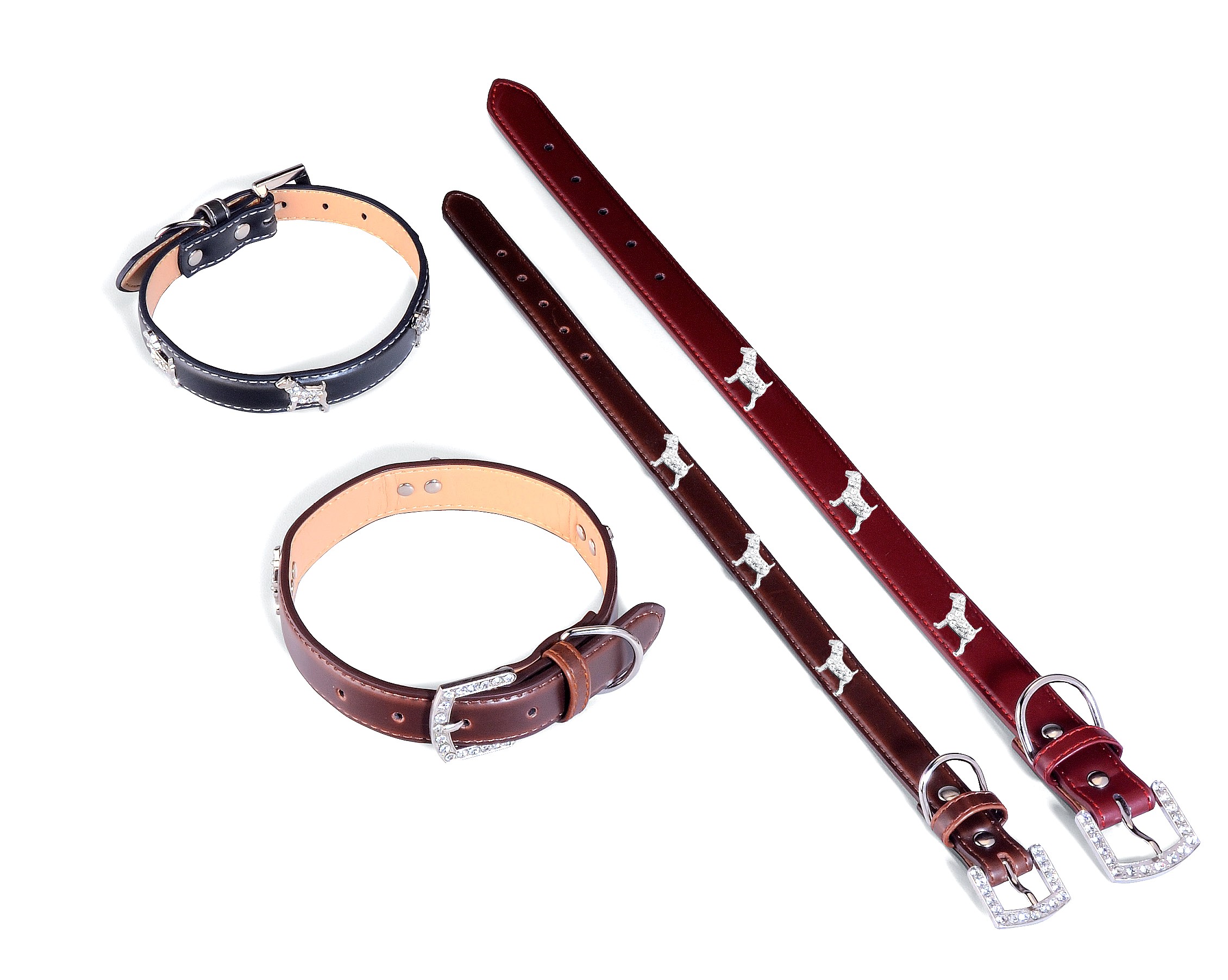 LEATHER DOG COLLAR 50X2,5 CM