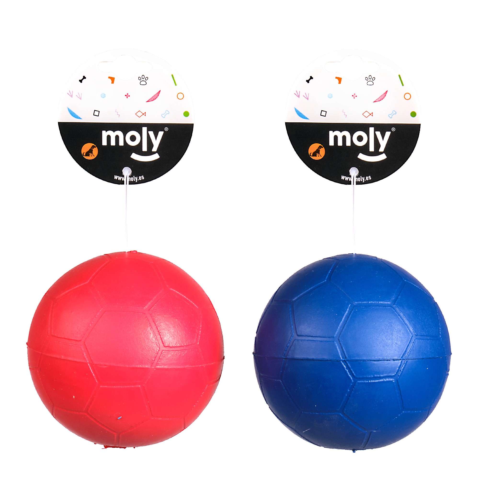 RUBBER BALL W / SOUND 6.5 CM