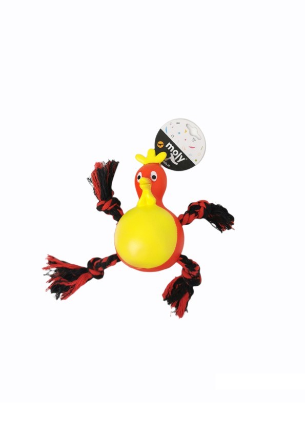 CHICKEN DOG TEETHER TOY 21 CM