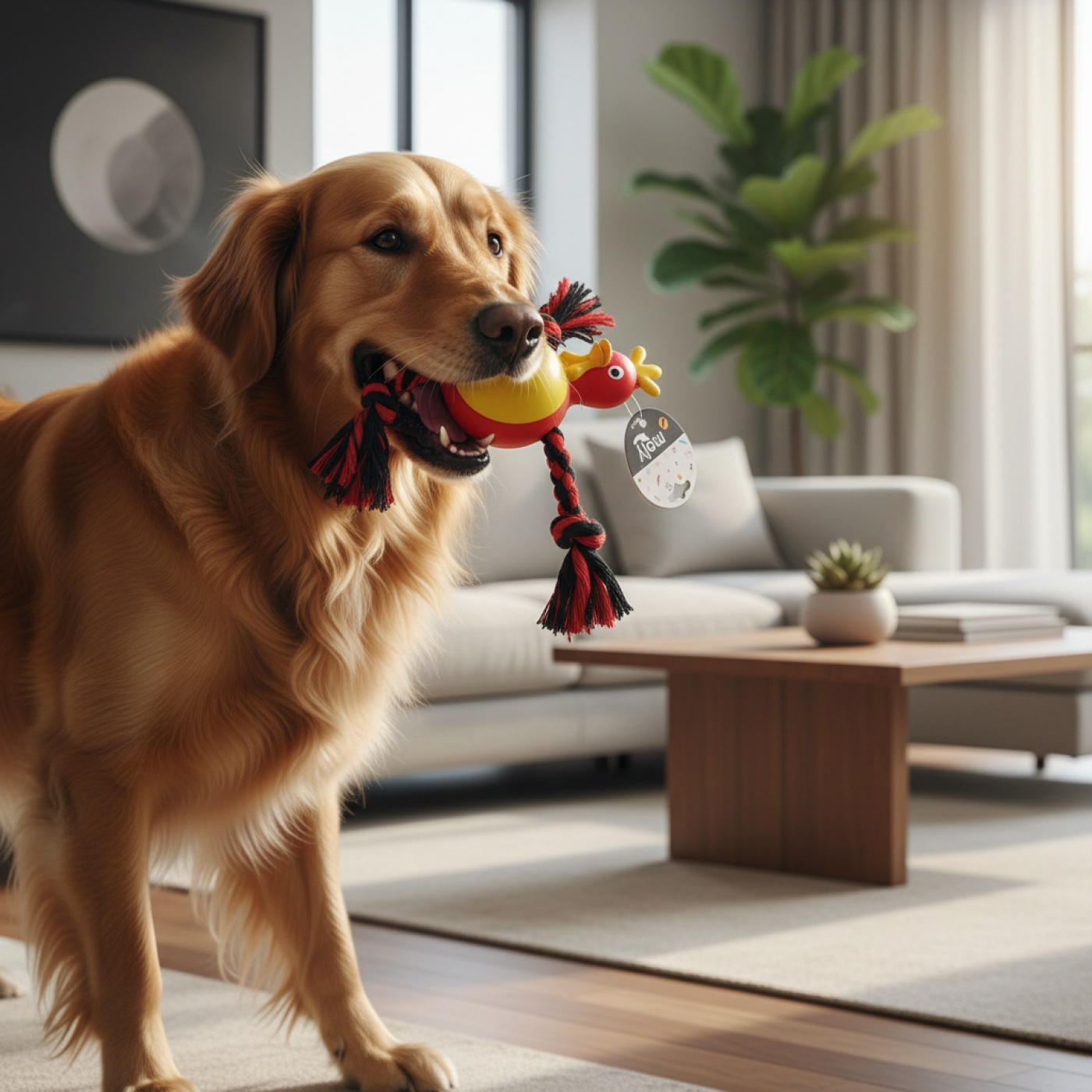 HUHN HUND BEISSRING SPIELZEUG 21 CM