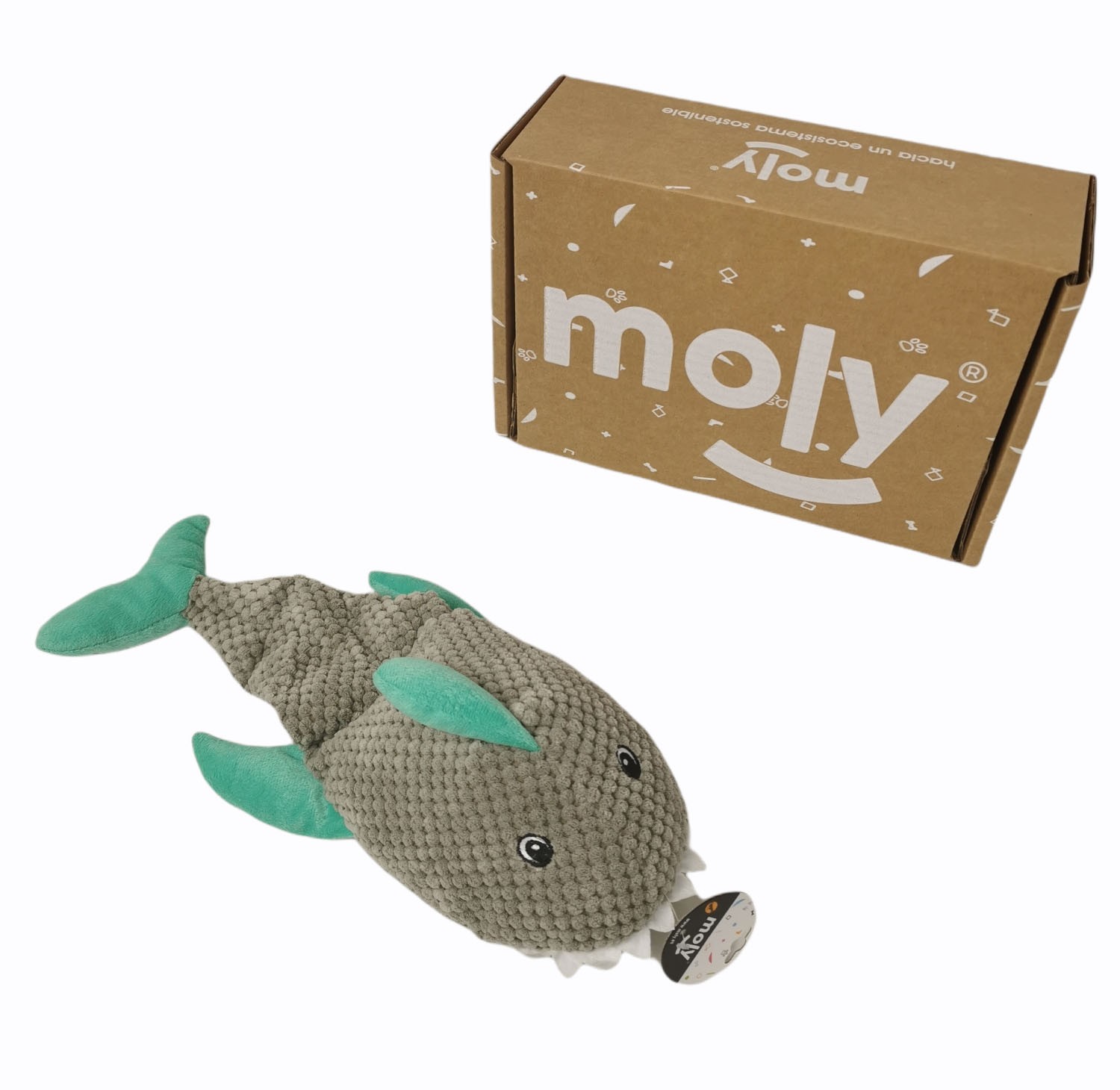 STUFFED DOG SHARK 37 CM