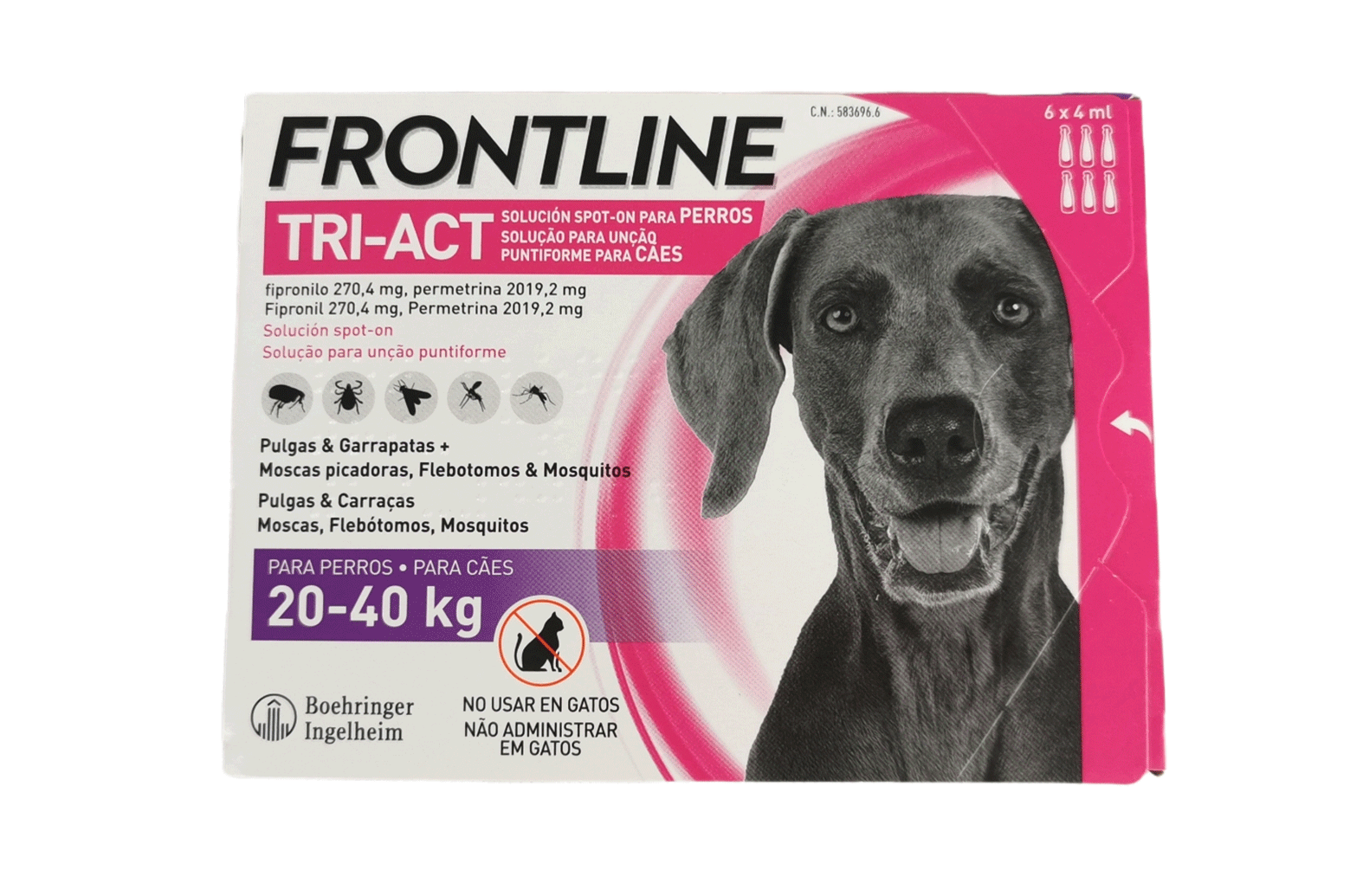 FRONTLINE TRI-ACT 10-20 KG (M) 6 PIPETTES
