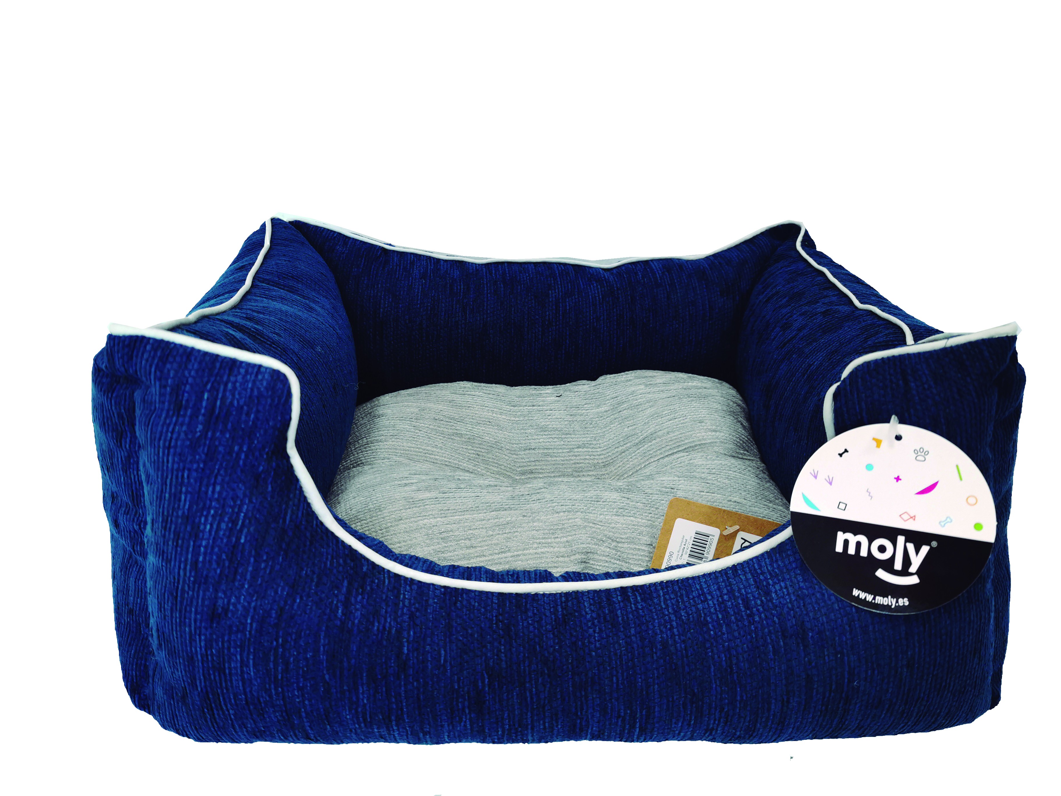 CUNA RECT. CHENILLA AZUL T-2 60*48*24