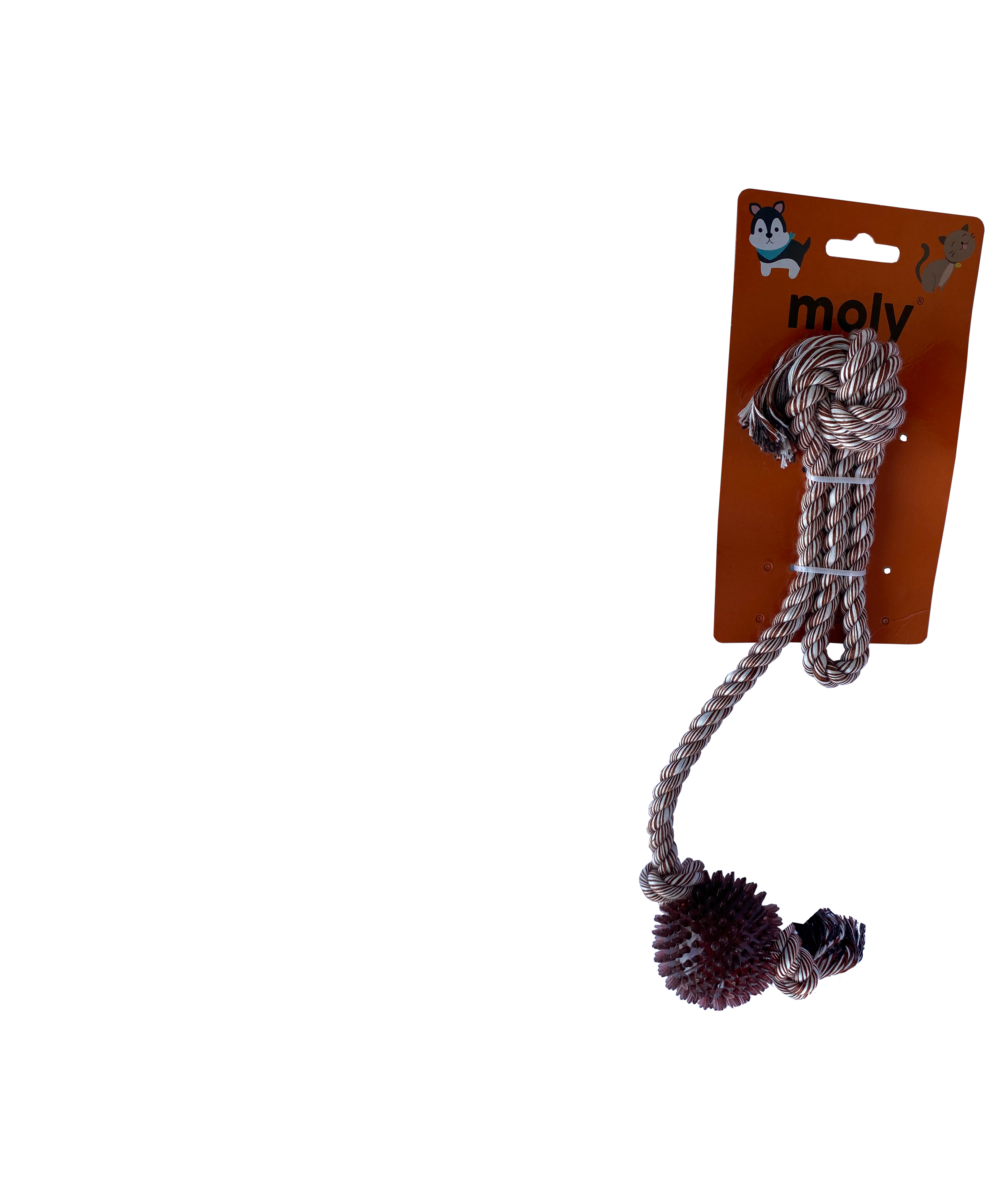 LANZADERA CUERDA TPR ECO ALGOD SISAL PEL DENT 52CM