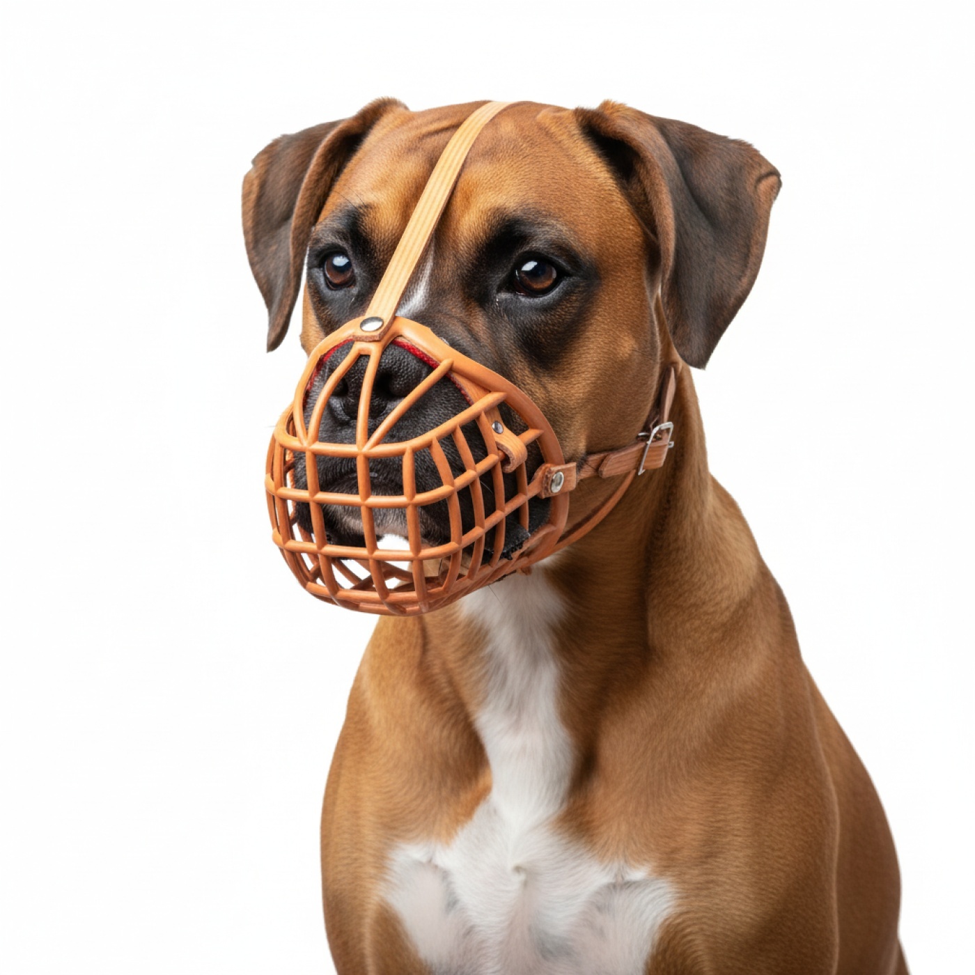 LEATHER BASKET BOXER MUZZLE N.4