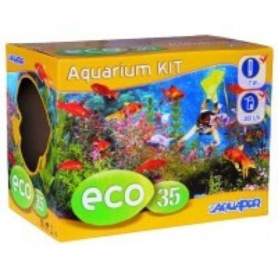ACUARIO CRISTAL C/M NEGRO 20 LTS. 40X20X25 CM