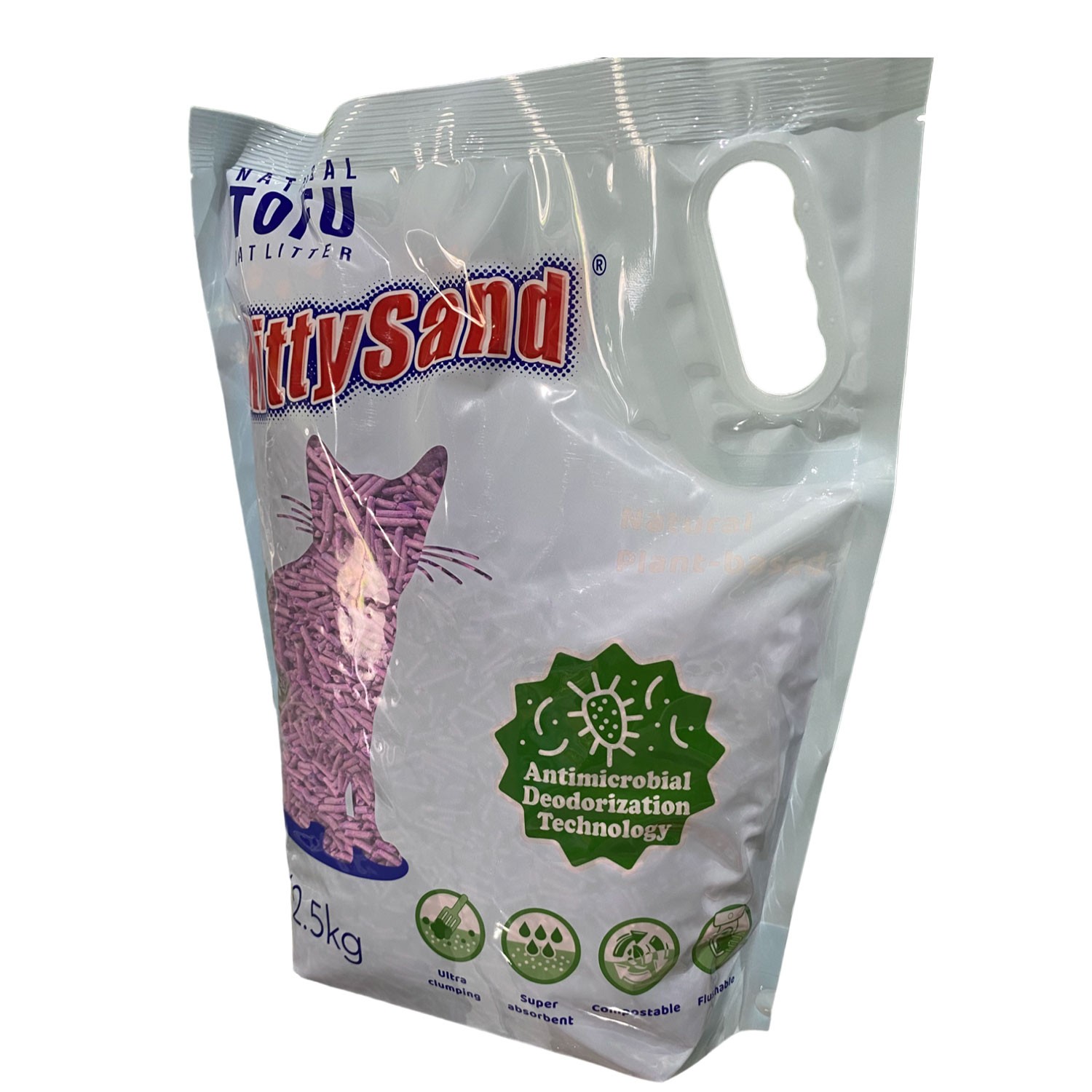 ARENA PARA GATOS TOFU LAVANDA 2.5 KG 7 LITROS