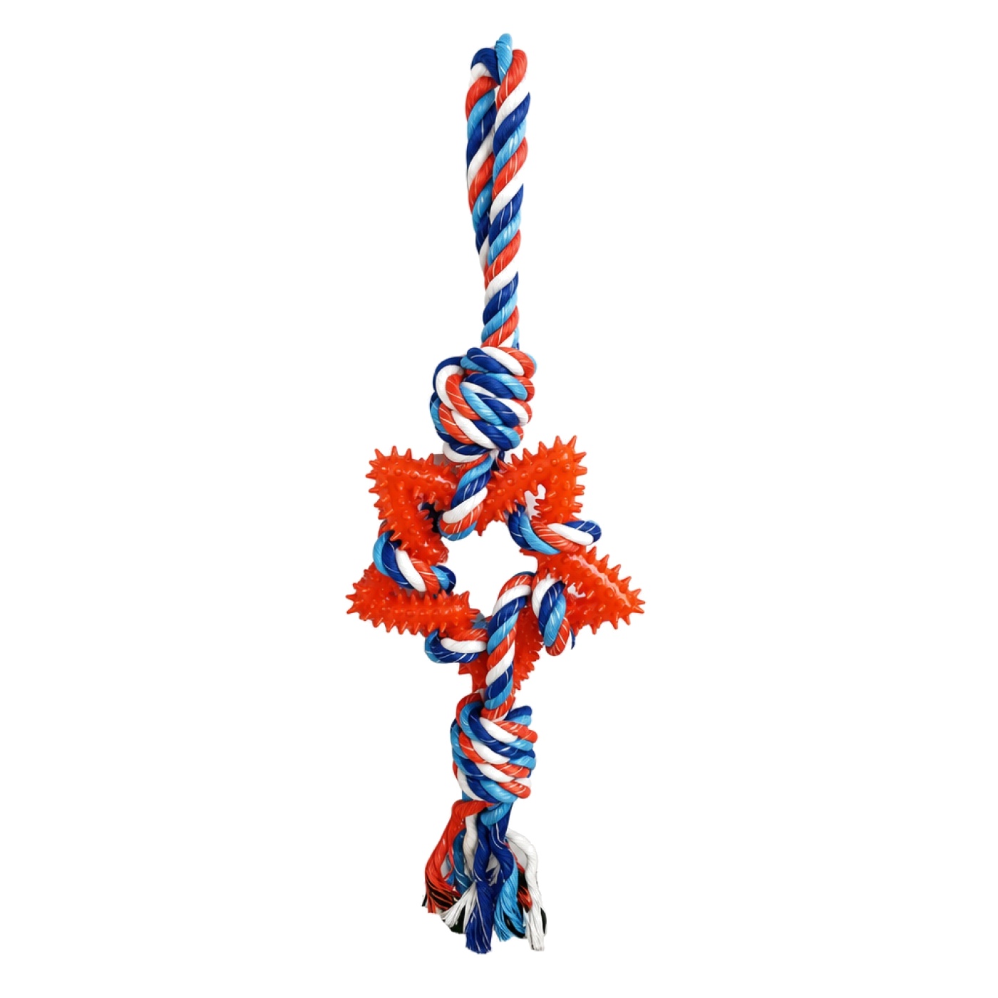 Juguete Lanzador Estrella Dental TPR 45 cm Moly | Juguete Resistente y Limpia Dientes para Perros