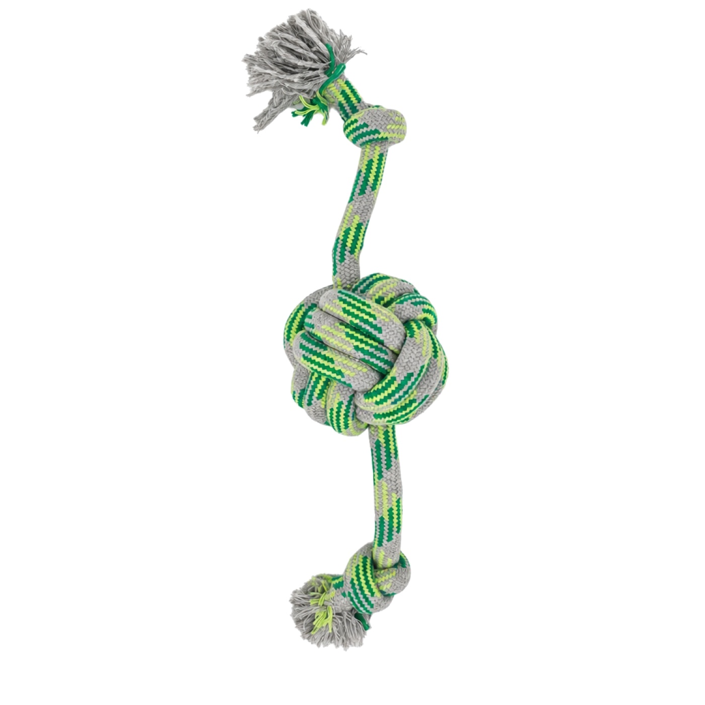 Mordedor Pelota 9×38 cm Green Moly | Juguete Resistente con Cuerda para Perros Activos