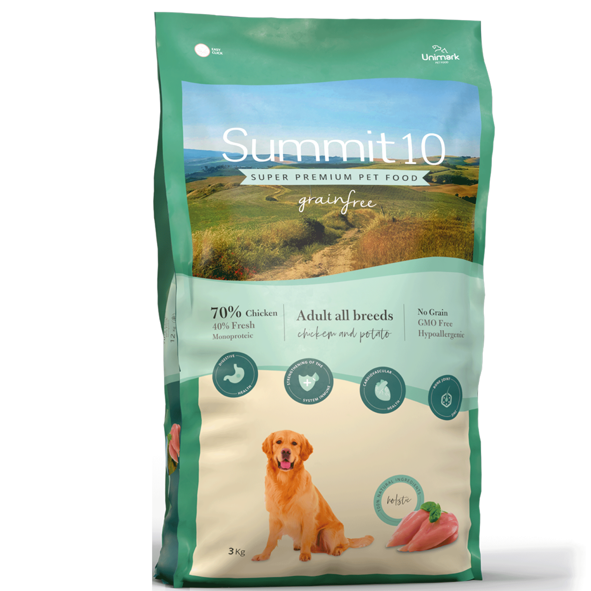 SUMMIT 10 SENSITIVE FRESH CHICKEN POTATO 3 KG | PIENSO SUPER PREMIUM PARA PERROS ADULTOS CON SENSIBILIDAD DIGESTIVA | POLLO FRESCO Y PATATA