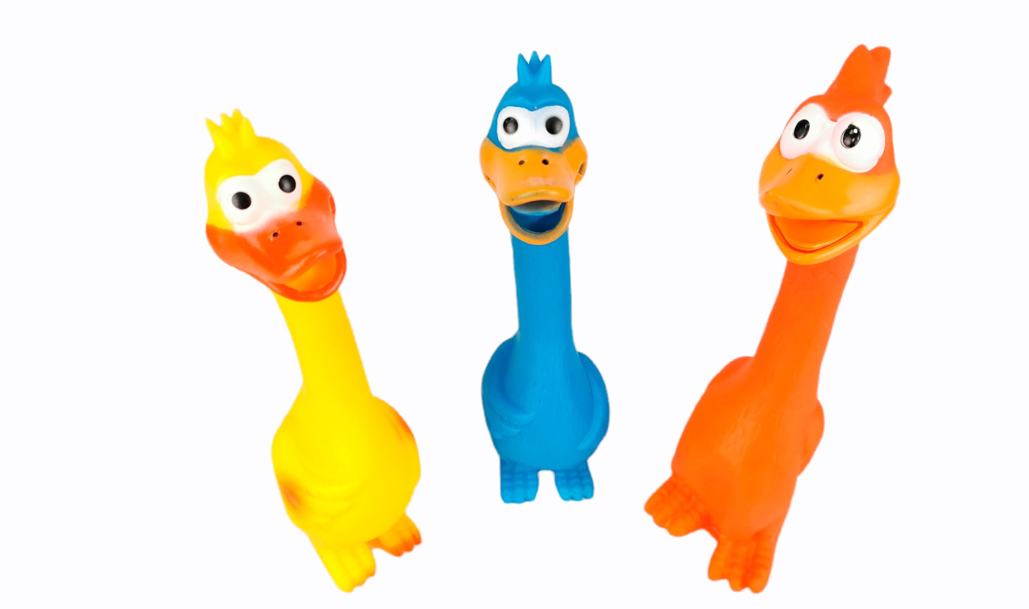 LATEX CHICKEN FUNNY TOY 28cm