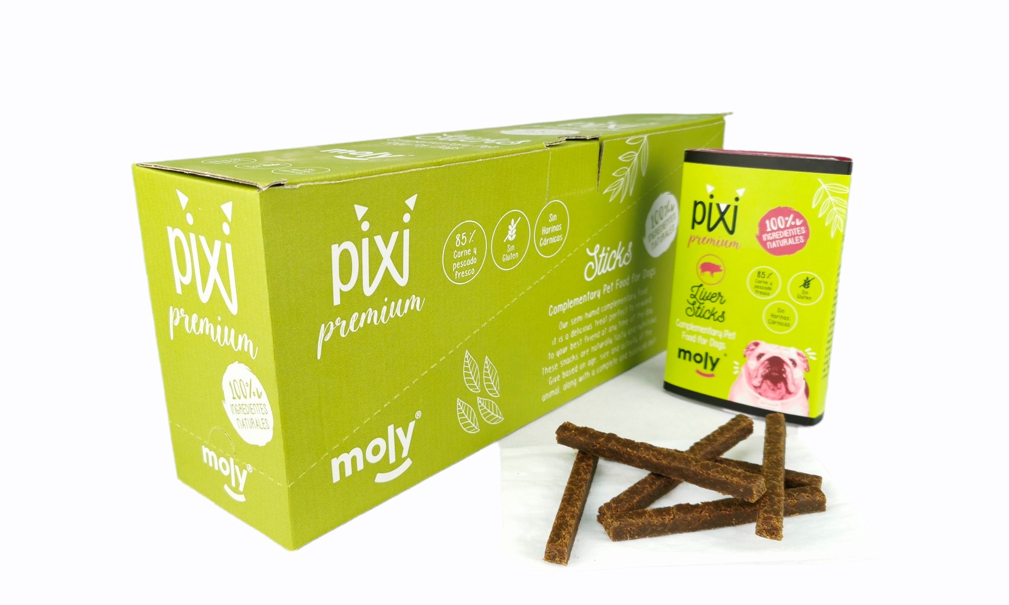 DISPLAY OF LIVER SNACK BAR 200 GR 8 PCS.