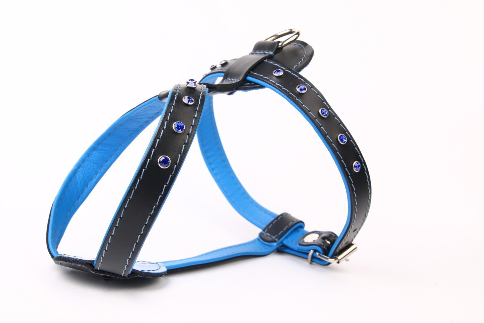 HARNESS LEATHER LUXURY CRYSTAL 60 CM