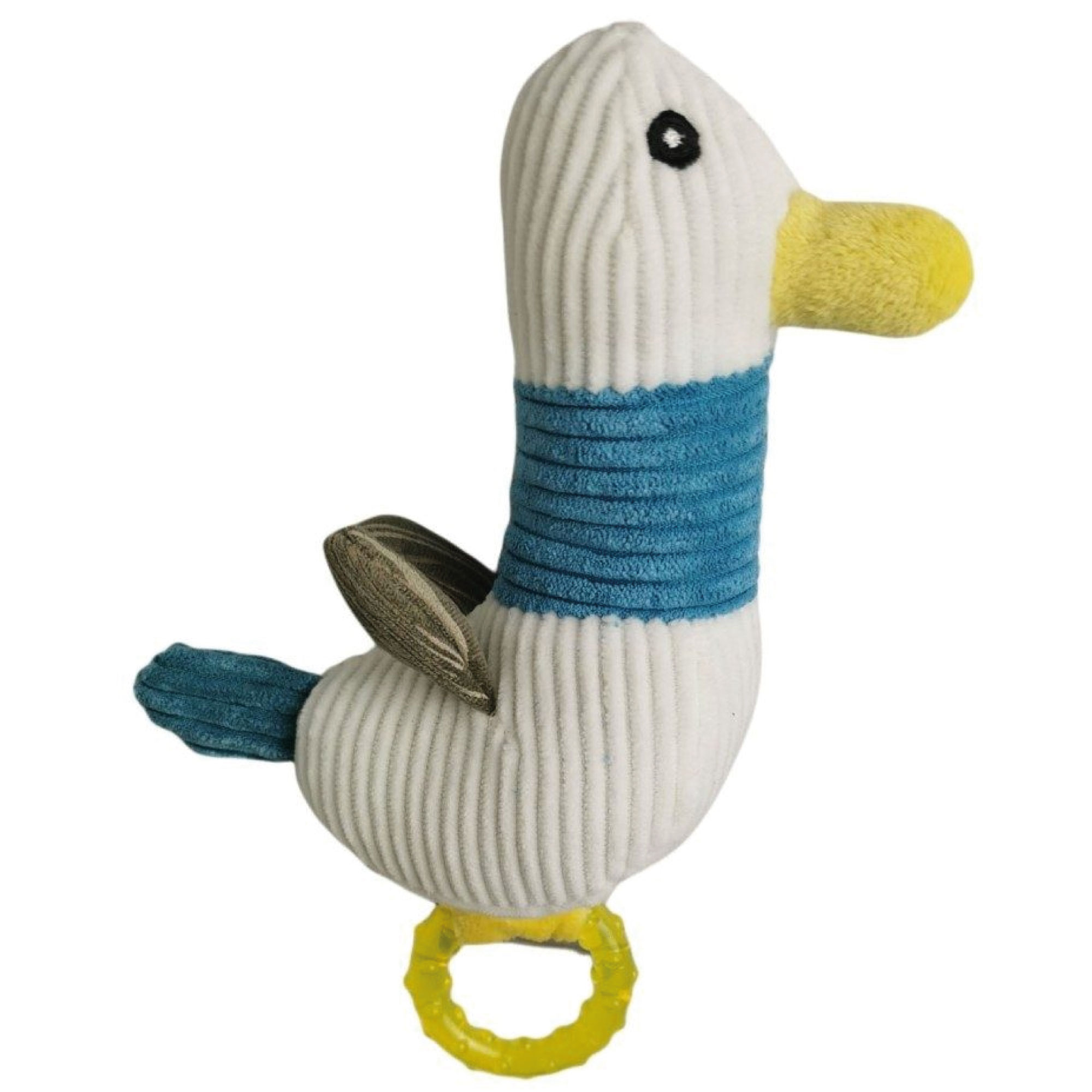 PELUCHE DUCK CON MORDEDOR DE SILICONA 22 CM MOLY | JUGUETE INTERACTIVO, SUAVE Y RESISTENTE PARA PERROS