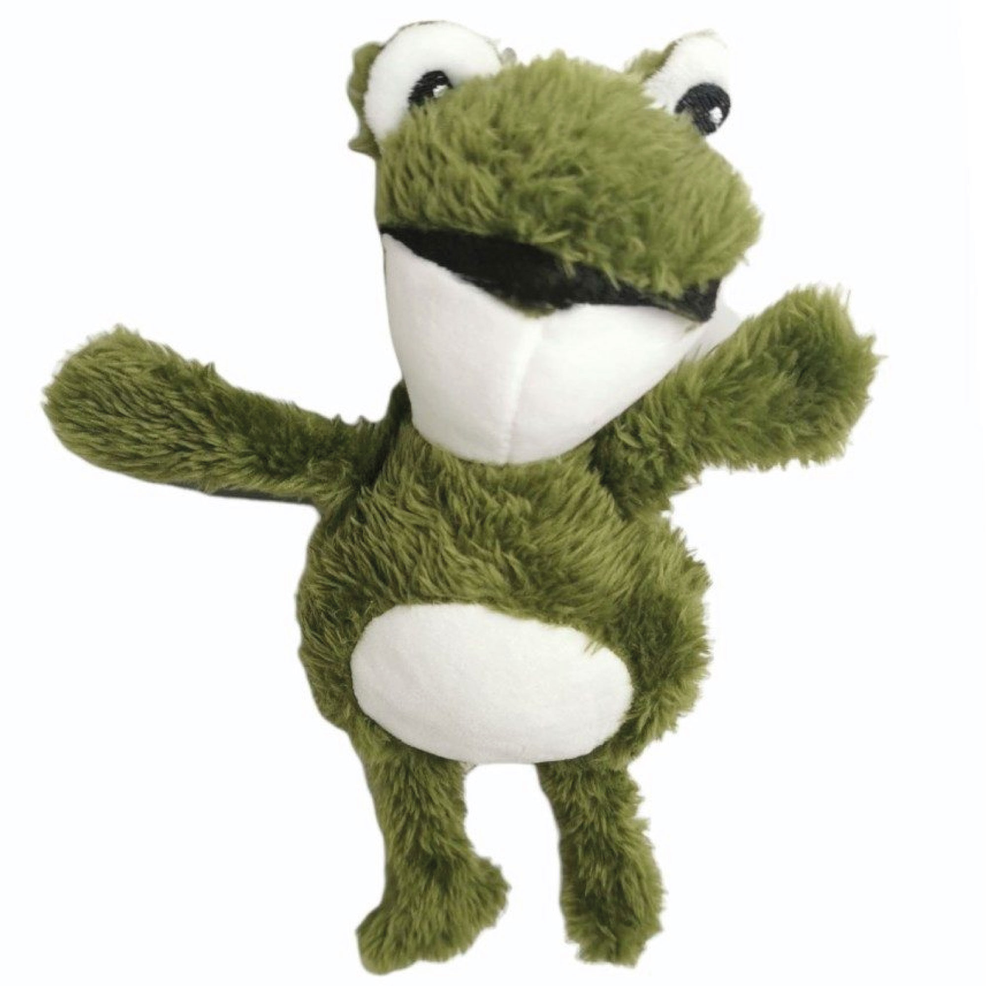 PELUCHE RANITA PARA PERROS 20 CM MOLY | JUGUETE SUAVE CON SONIDO Y SÚPER ADORABLE
