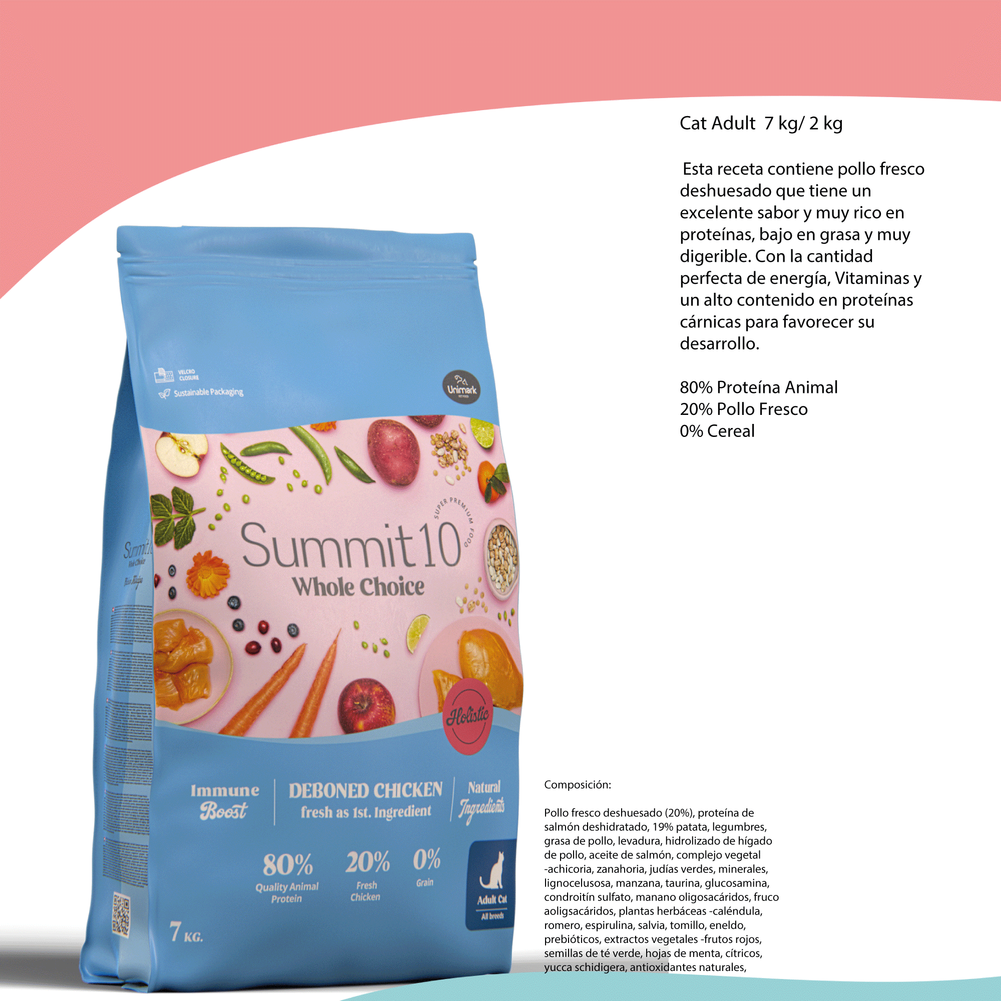 SUMMIT WHOLE CHOICE ADULT CAT NEUTEREED 7 KG