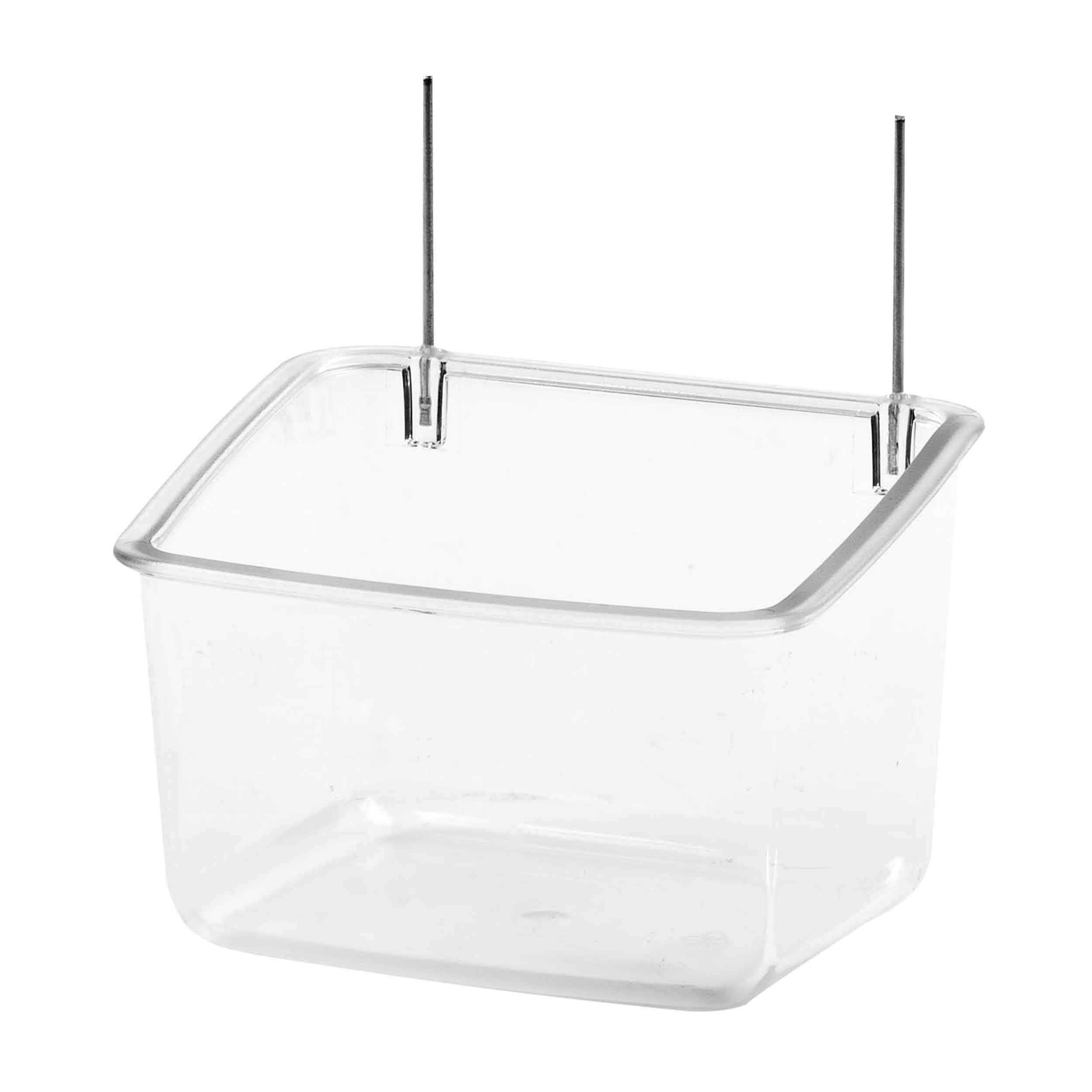 COMEDERO PAPAGAYO CON ALAMBRES 9X7X6.5H 10 UNIDADES